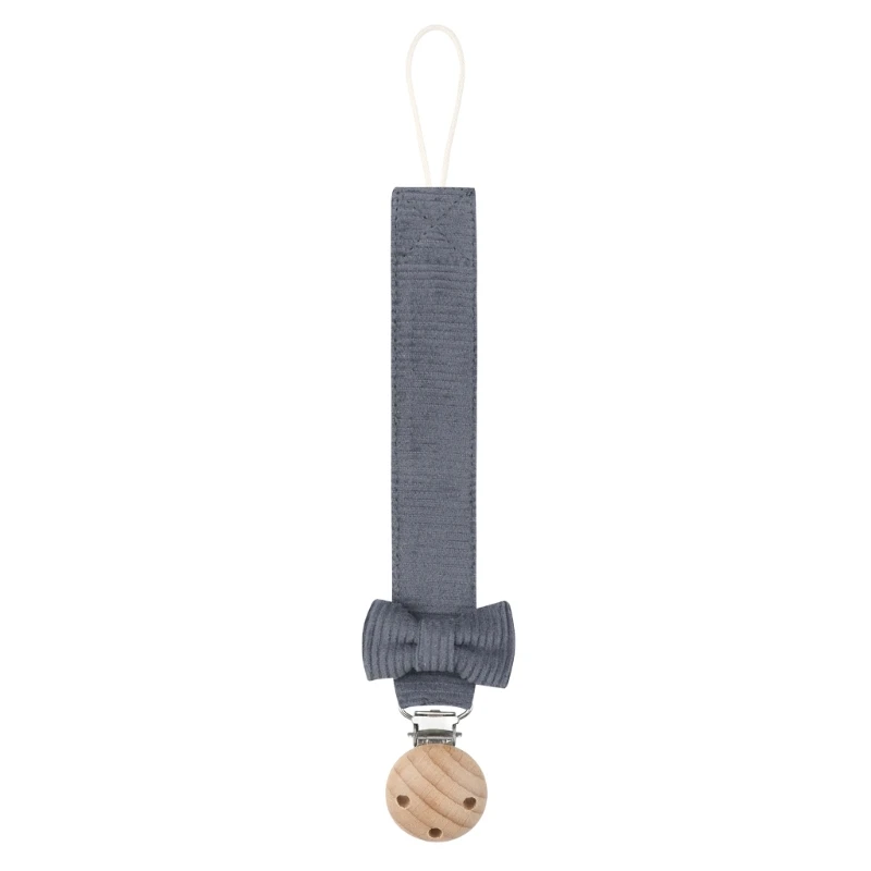 Cadena sujetador madera para chupete – Color pastel para bebé - imagen 3