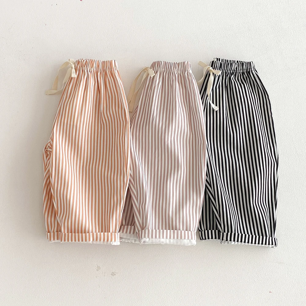 Pantalones de verano rayados para bebé niño - suaves y cómodos