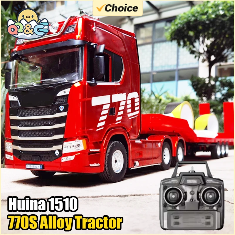 Camión tractor RC de aleación con sonido y luces para niños