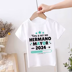 Camiseta anuncio hermano mayor 2024 - Estilo divertido para verano