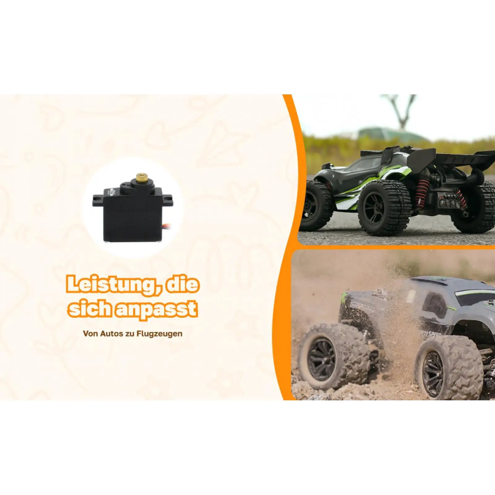 Servo analógico para juguetes RC de helicóptero y coche - imagen 5