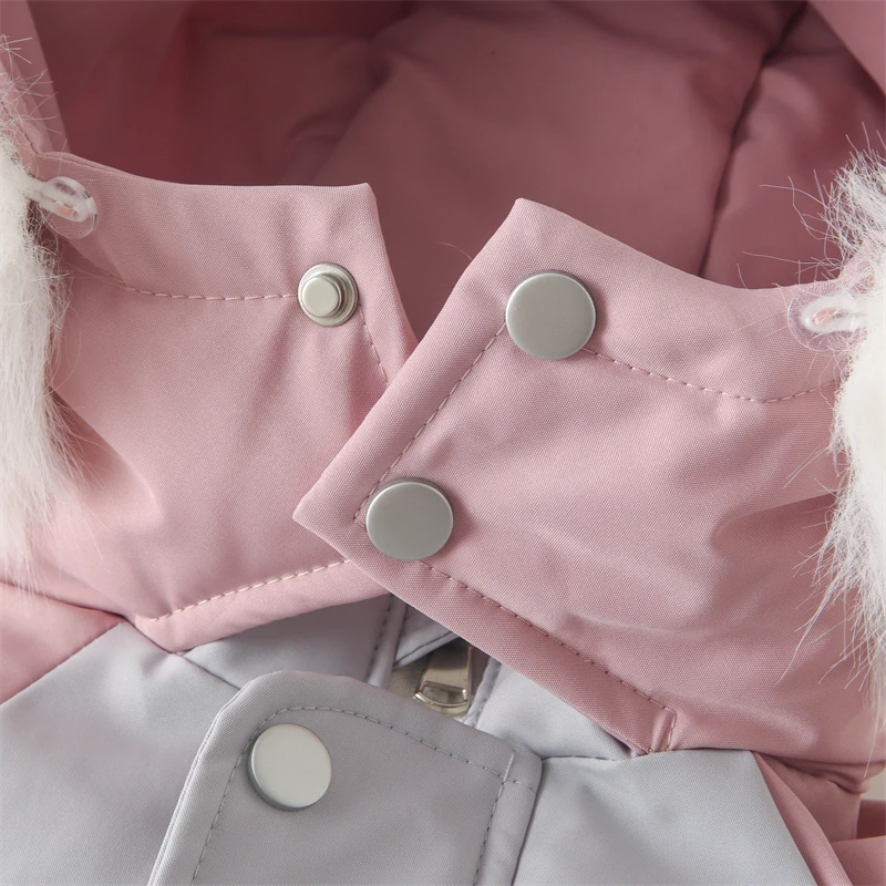 Mono de esquí de invierno para bebé – Terciopelo cálido - imagen 4