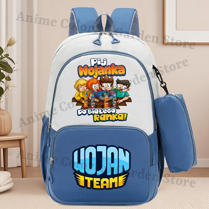 Mochila escolar Wojan con estuche de lápices gran capacidad - imagen 3