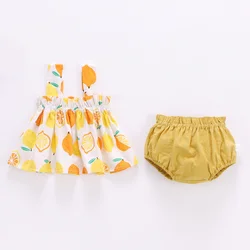 Lawadka conjunto bebé niña minivestido estampado y pantalón corto