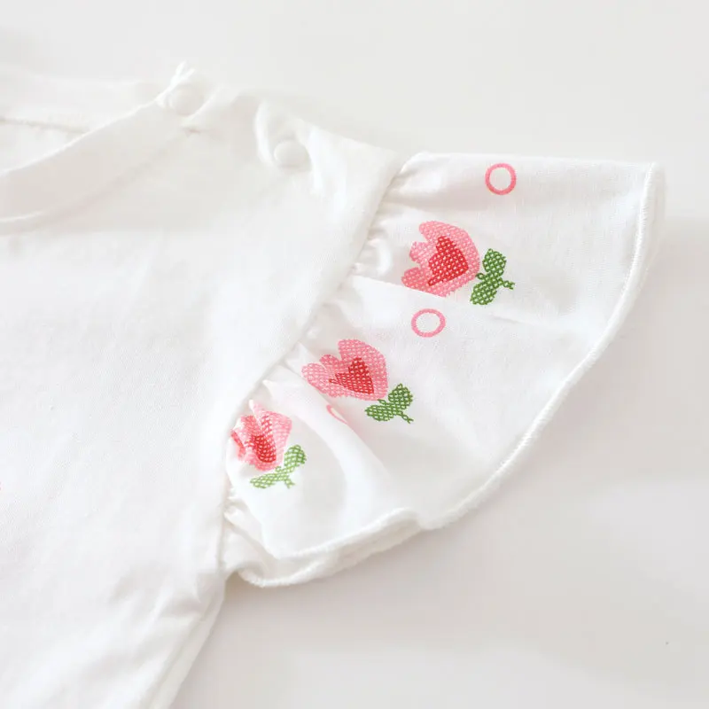 MILANCEL conjunto de verano para bebé transpirable con flores - imagen 2
