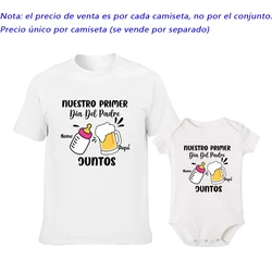Traje familiar combinado Día del Padre – Pelele bebé y camisa papá