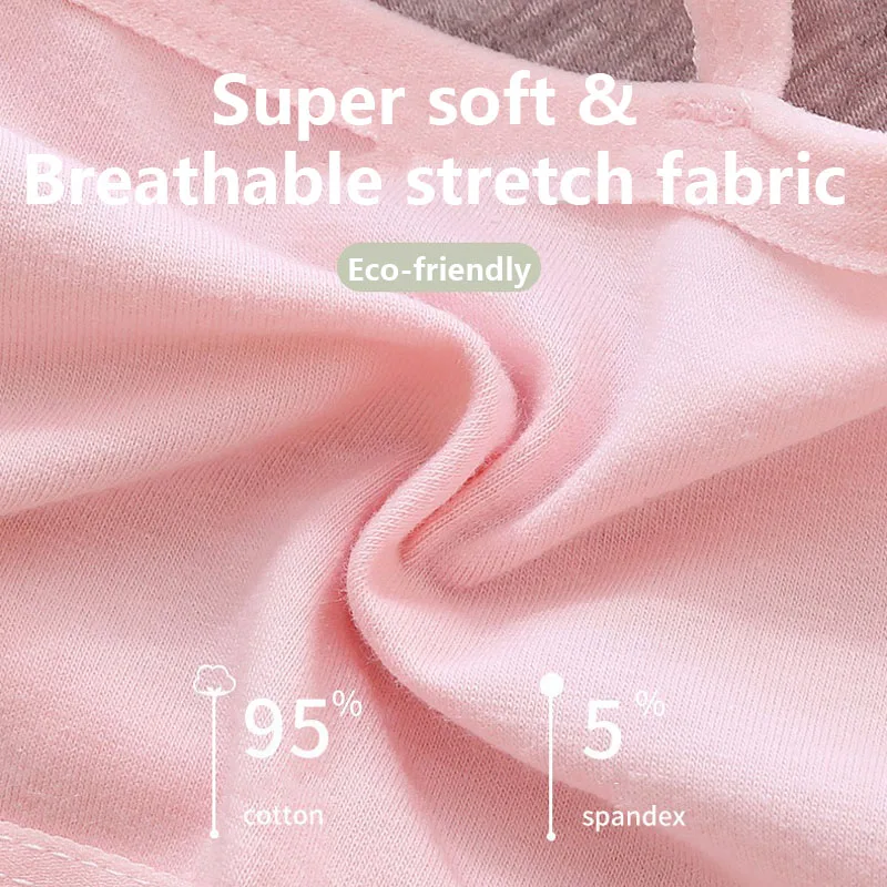 Ropa interior en algodón para niñas: sujetador y bragas entrenamiento - imagen 2