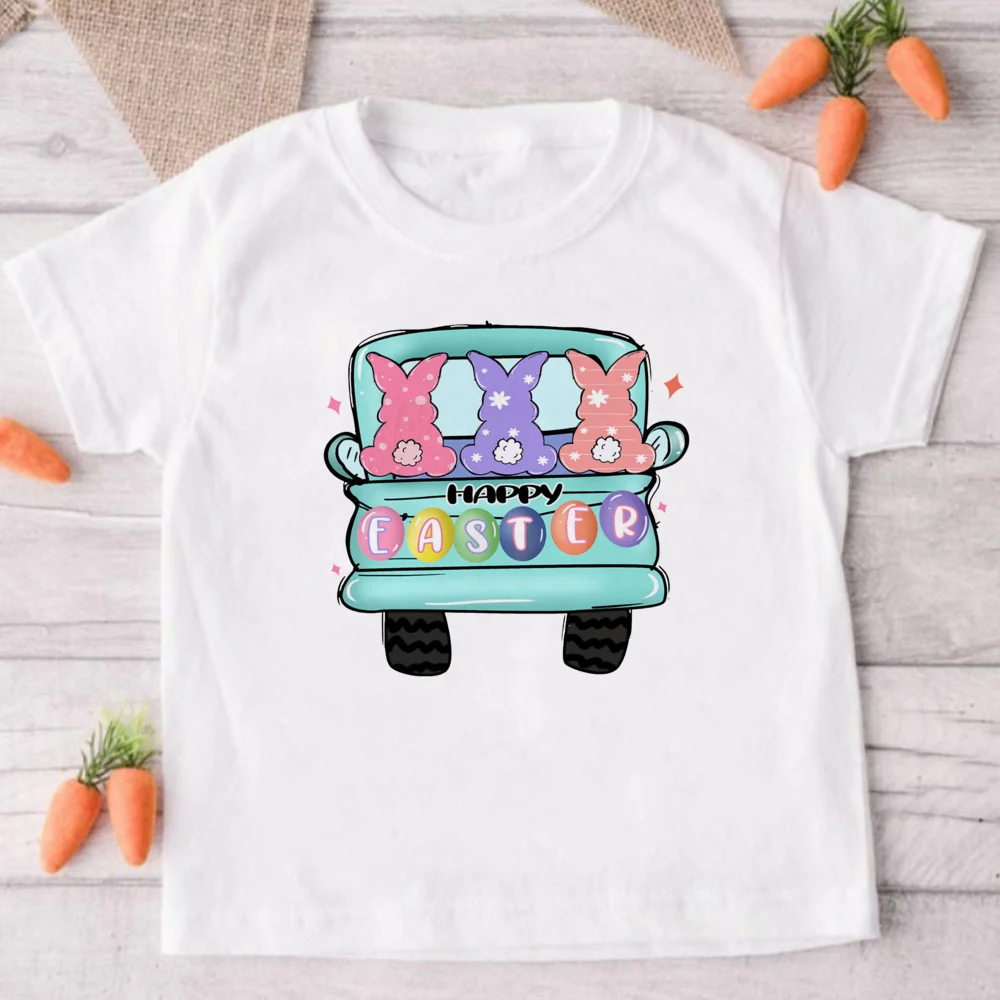 Camiseta infantil para Pascua con estampado de zanahoria suave - imagen 3