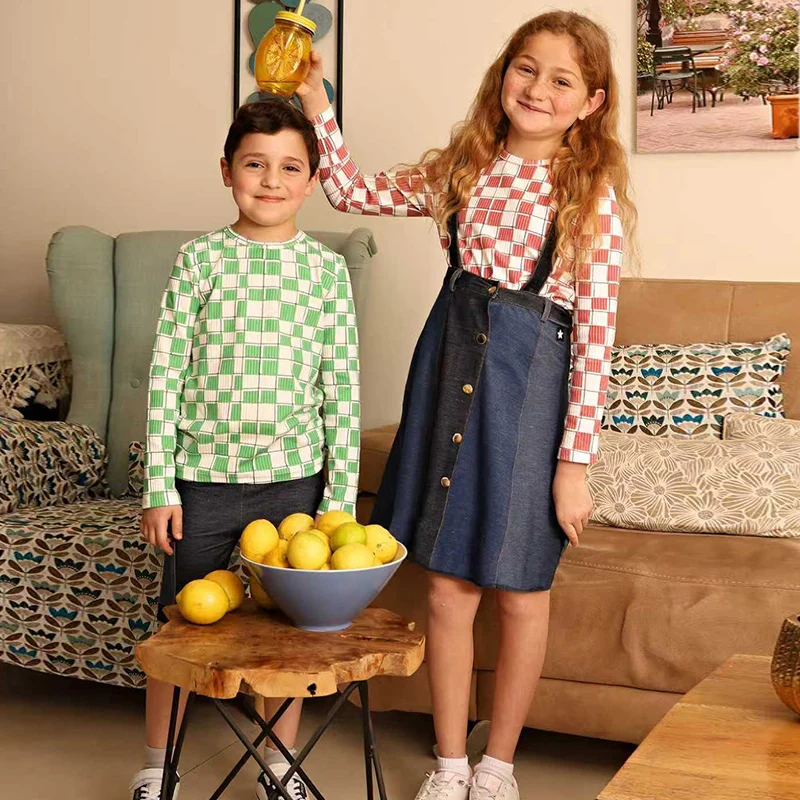 Conjunto de verano para niños con camiseta vaquera y leggings