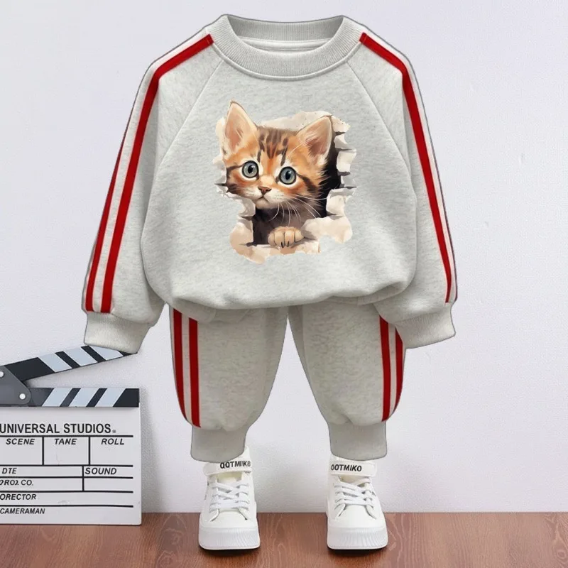 Chándal de sudadera con capucha y pantalón a rayas laterales - imagen 5