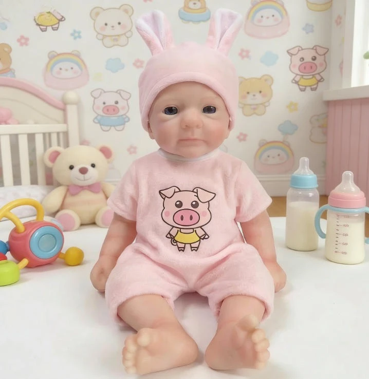 NPK Reborn Felicia, muñeca reborn de silicona elástica con cuerpo - imagen 3