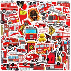 Set de pegatinas de camión de bomberos graffiti para niños impermeables
