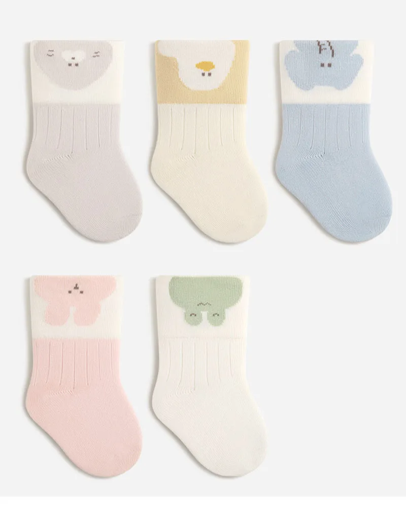 Milancel calcetines altos de primavera con animales para niña - imagen 3