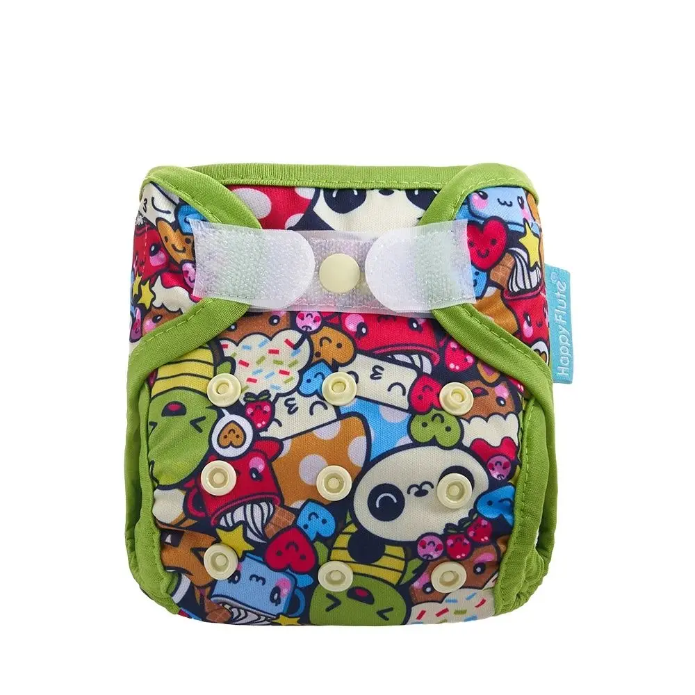 HappyFlute Pañal de Tela Impermeable Reutilizable para Bebé