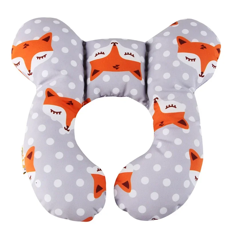 Almohada reposacabezas en U para bebé en coche de viaje - imagen 3