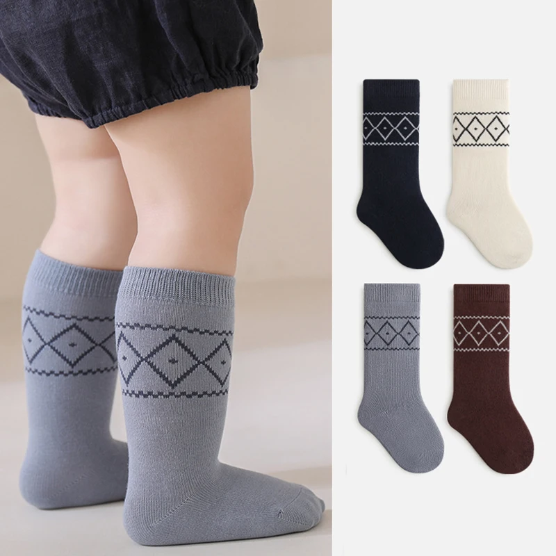 Calcetines largos de recién nacido suaves para otoño - imagen 3