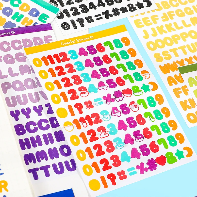 Pegatinas de letras impermeables para planificador infantil creativas - imagen 5