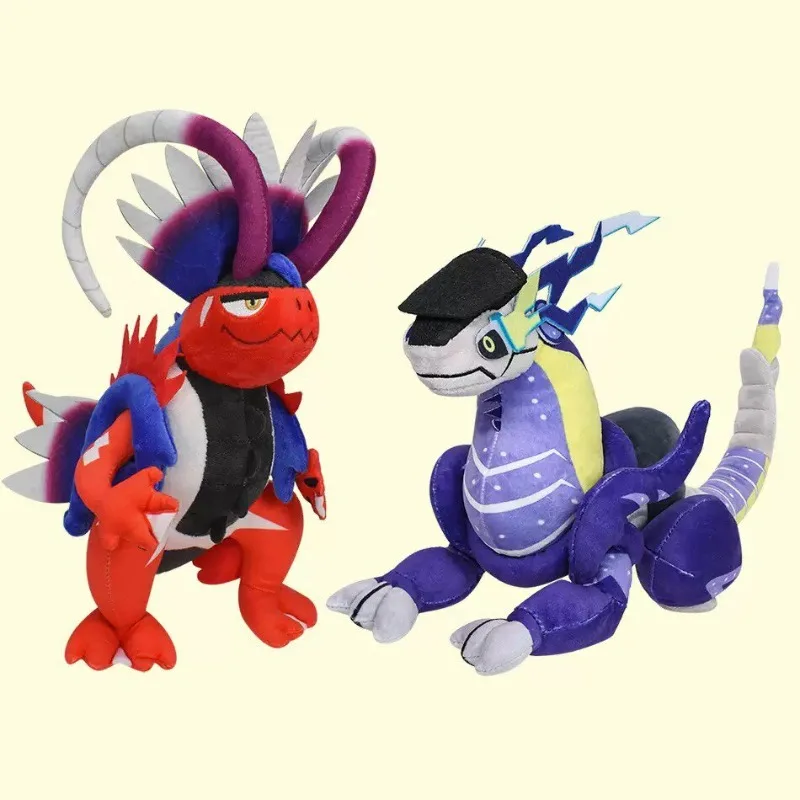 Peluche Pokémon Miraidon y Koraidon en versión kawaii