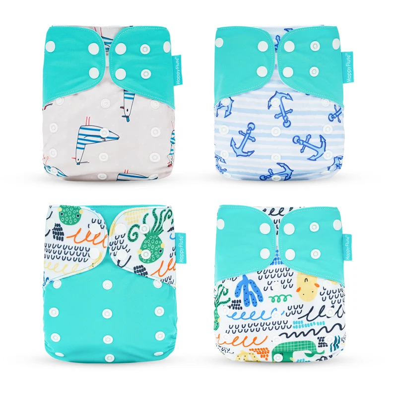 Pañales de tela reutilizables ecológicos y absorbentes para bebé