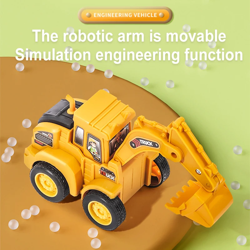Juguete educativo de vehiculos de construccion para ninos: excavadora - imagen 4