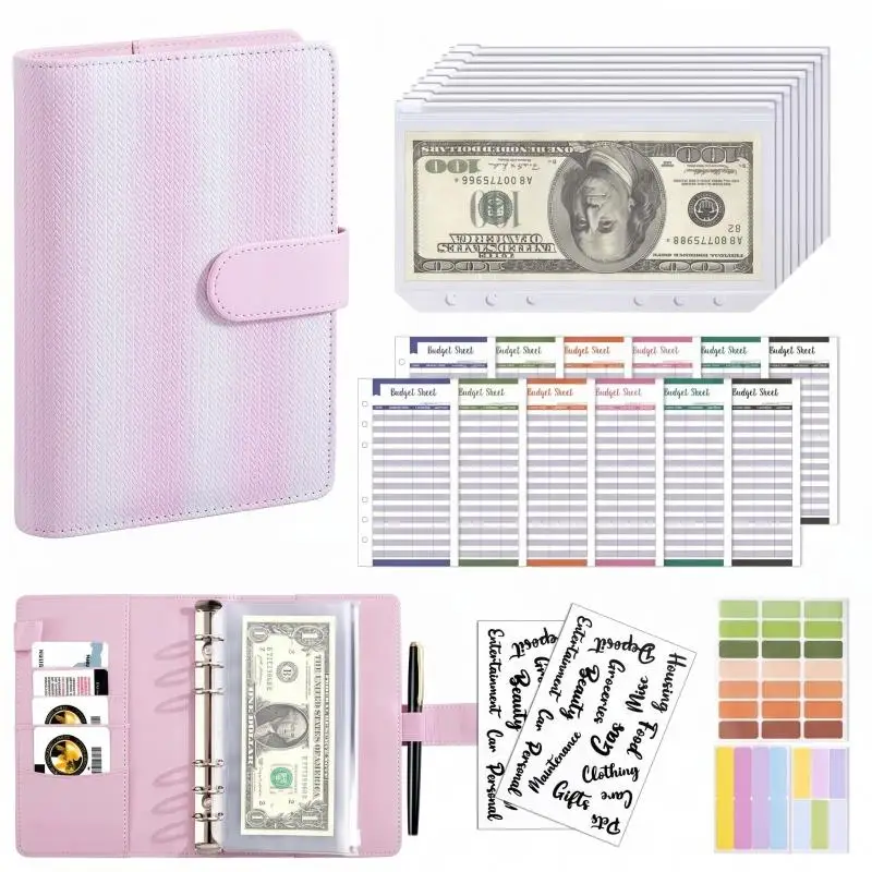 Cuaderno de presupuestos con cremallera y hojas sueltas en PU - imagen 4