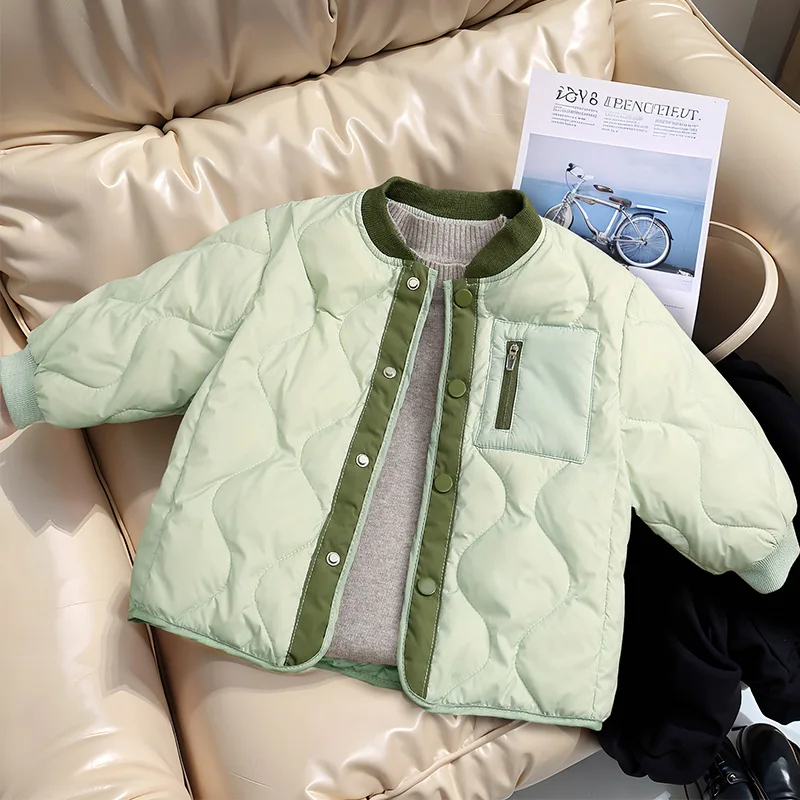 Abrigo de plumón infantil cálido con capucha para invierno - imagen 3