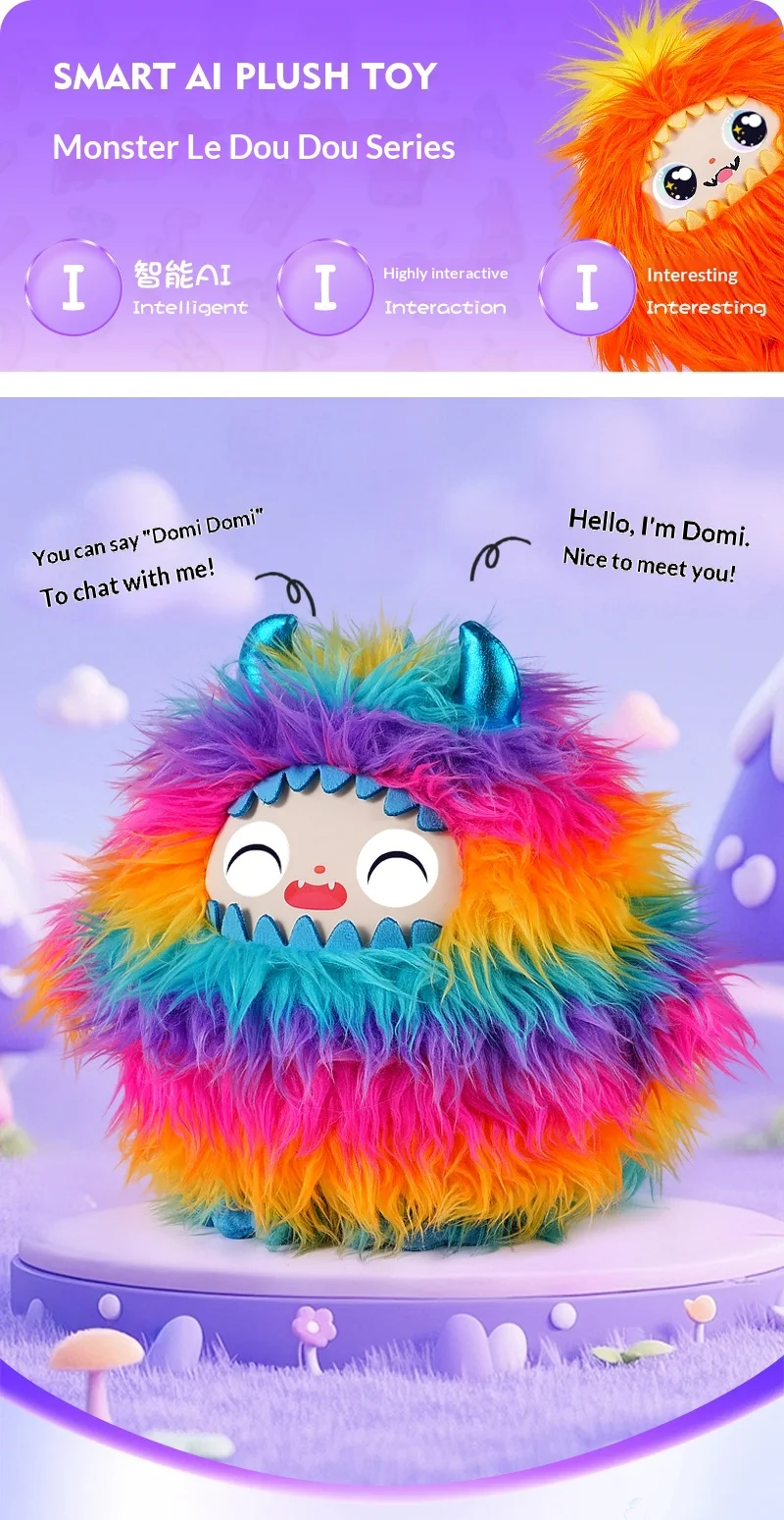 JOPARK Monster AI peluche interactivo vista frontal