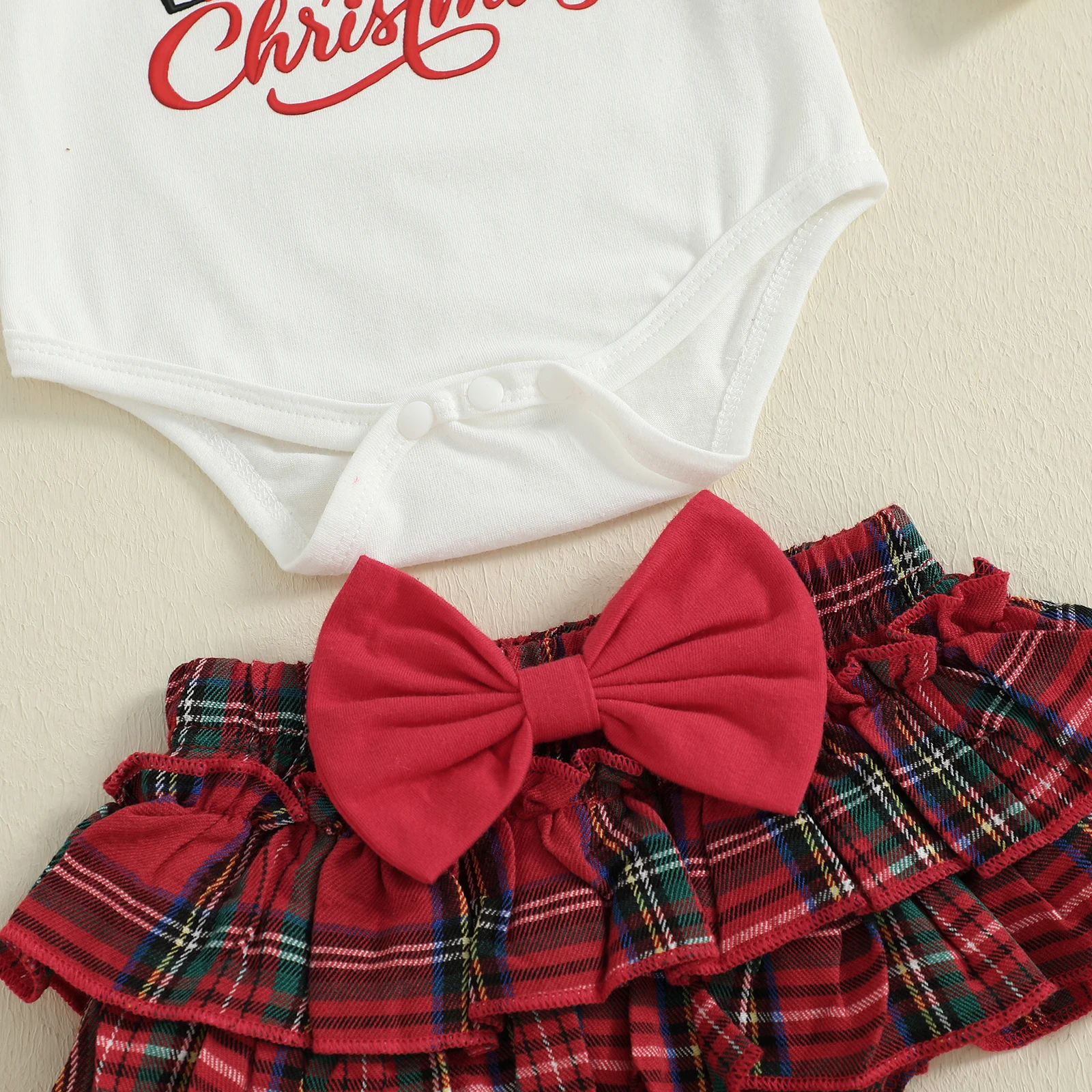 VISgogo conjunto Navidad niña con mameluco y accesorios - imagen 2