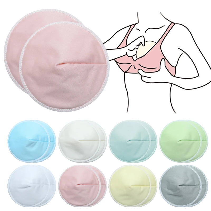 Almohadillas de lactancia de bambú orgánico reutilizables - imagen 2