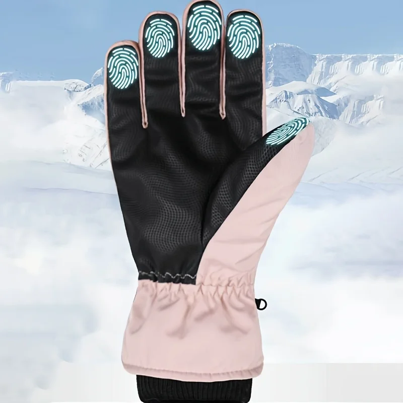 Guantes de esquí impermeables con pantalla táctil, cortaviento - imagen 5