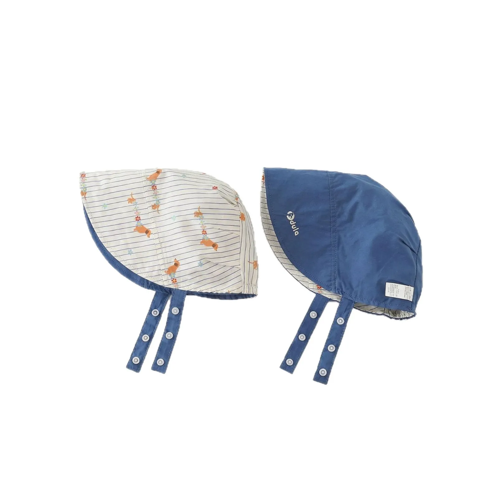 Sombrero de sol reversible ala ancha con orejeras para niño - imagen 2