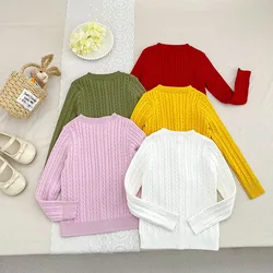 MILANCEL Cárdigan de punto fino de primavera para niños retro
