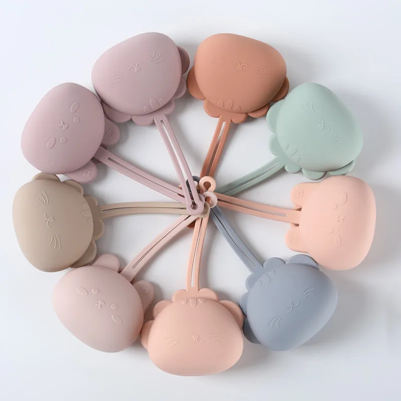 Estuche de silicona para chupete infantil con cordón colgante