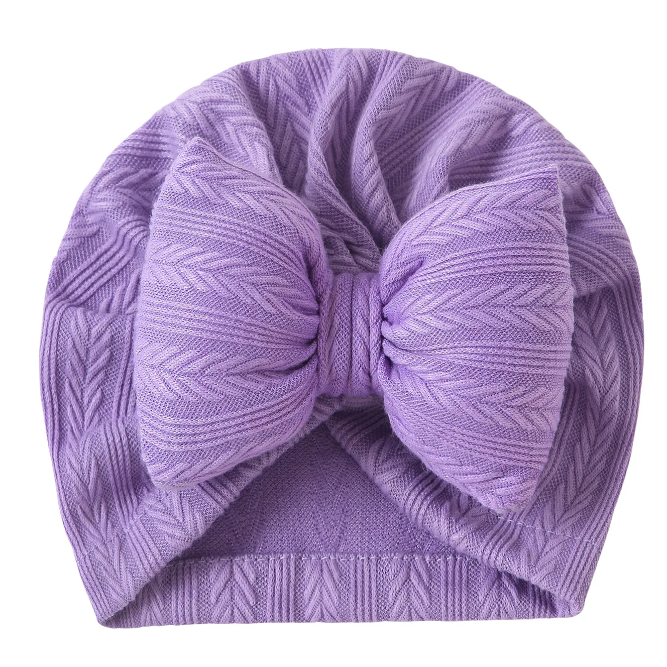 Gorro bebé tejido suave con lazo en la oreja para recién nacido - imagen 5