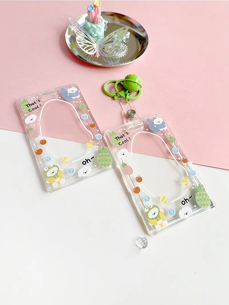 Porta tarjetas de identificación transparente con animales infantiles - imagen 5