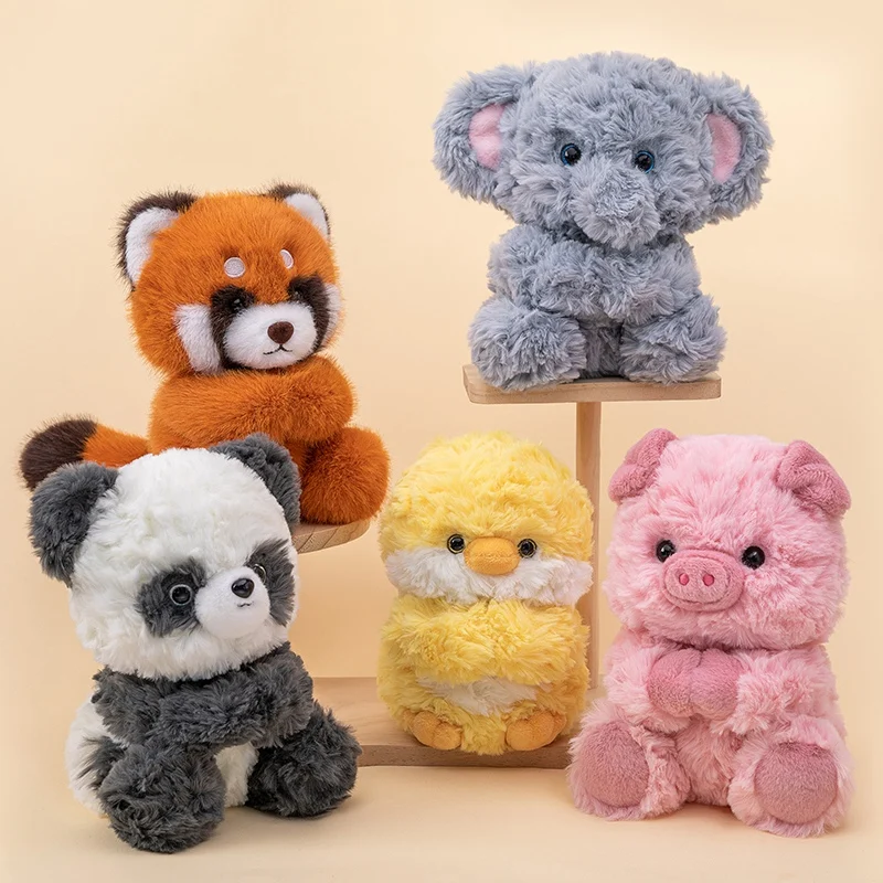 Peluche suave de animal para niños – Panda, mapache y cerdito para regalo - imagen 4