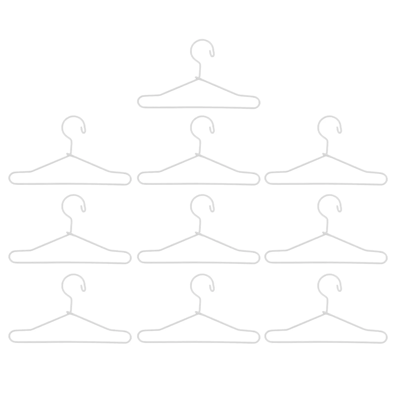 Perchas mini de metal para vestidos, organizador de armario colgador - imagen 4