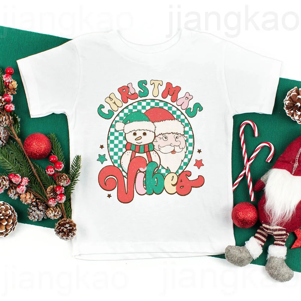 Camiseta manga corta muñecos de nieve Navidad para niño y niña - imagen 5