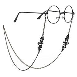 Cadena para gafas de sol gótica con motivo de murciélagos