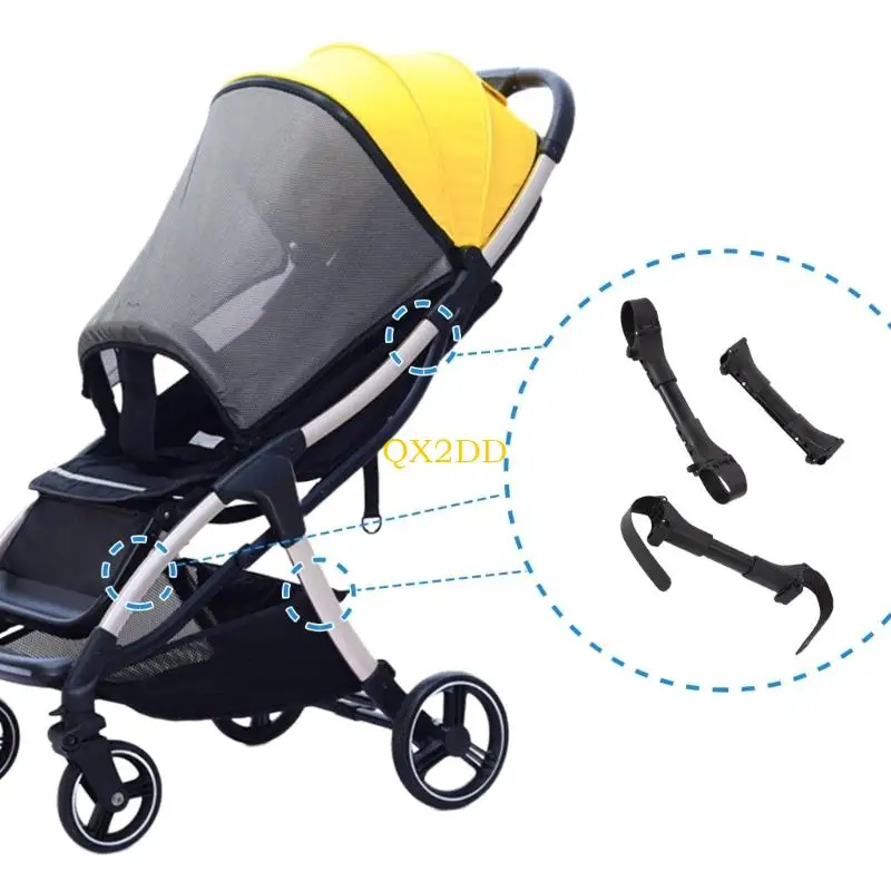 QX2D Adaptador para cochecitos gemelares, acoplador rápido seguro - imagen 2