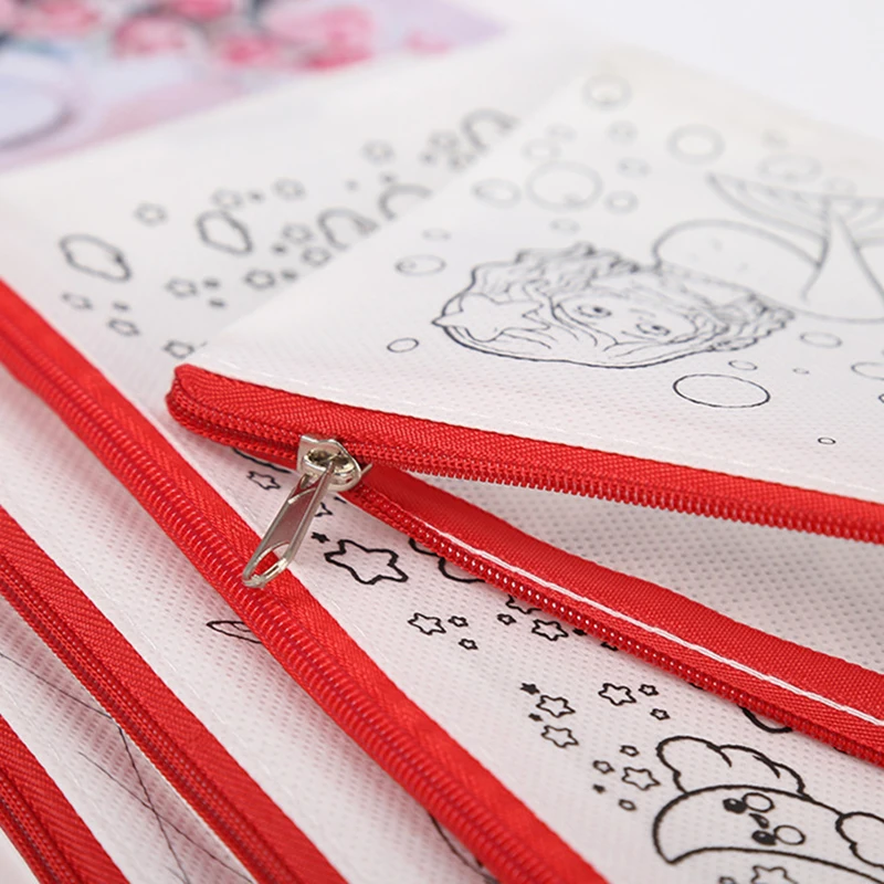 TMZ Bolsa infantil con estampado graffiti y cierre cremallera