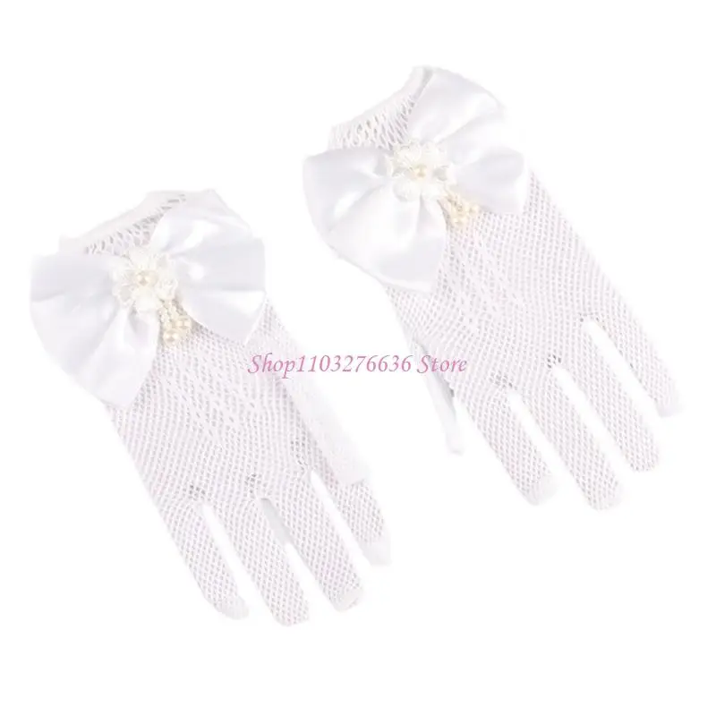 Guantes infantiles elegantes para bodas, fiestas y baile