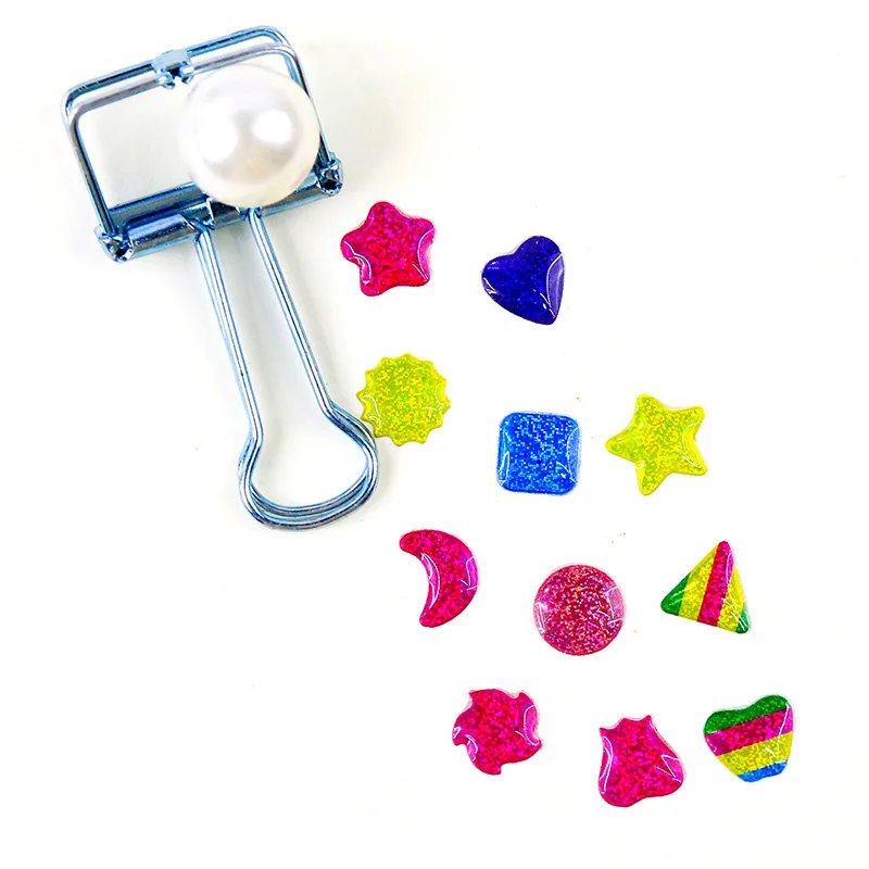 Tatuajes adhesivos de cristal para niños – brillo 3D en color fantasía - imagen 5
