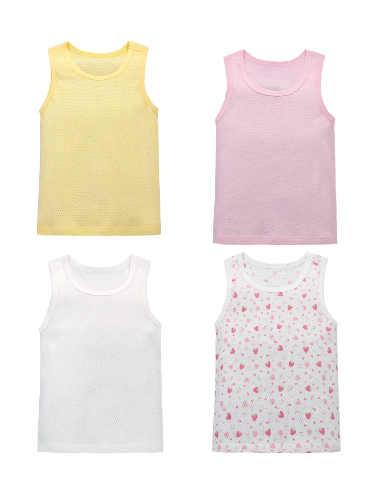 Camiseta sin mangas algodón fino bebé niña – Suave transpirable