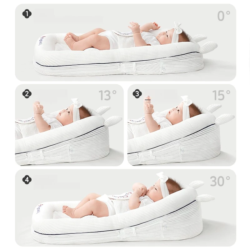 Nido de bebé antirreflujo transpirable con sistema anti-sobresalto - imagen 4