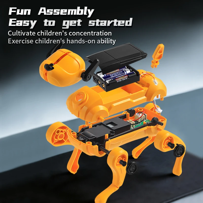 Robot educativo perro con IA y voz para niños, kit de ciencia - imagen 5