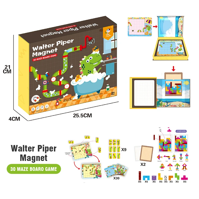 Libro magnético Montessori – Juguete educativo con puzles 3D - imagen 4