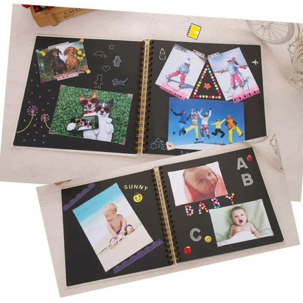 Álbum de fotos para bebé con bolsillos y diario de hitos de recuerdos - imagen 4