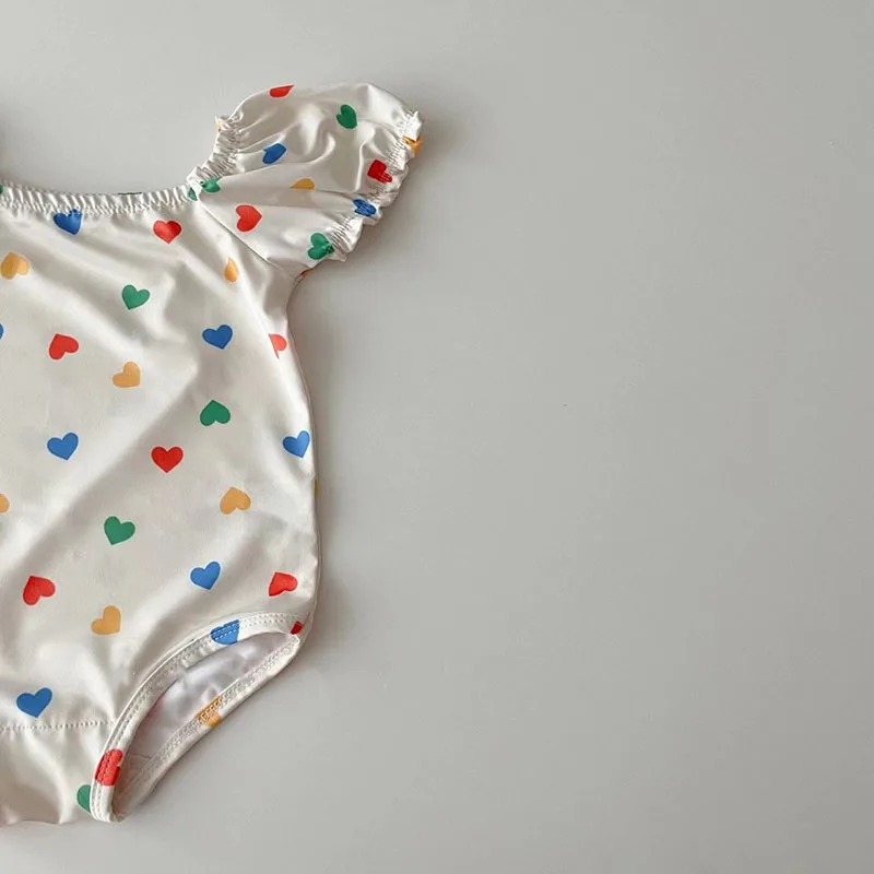 MILANCEL Bañador estampado corazón niño niña - imagen 3