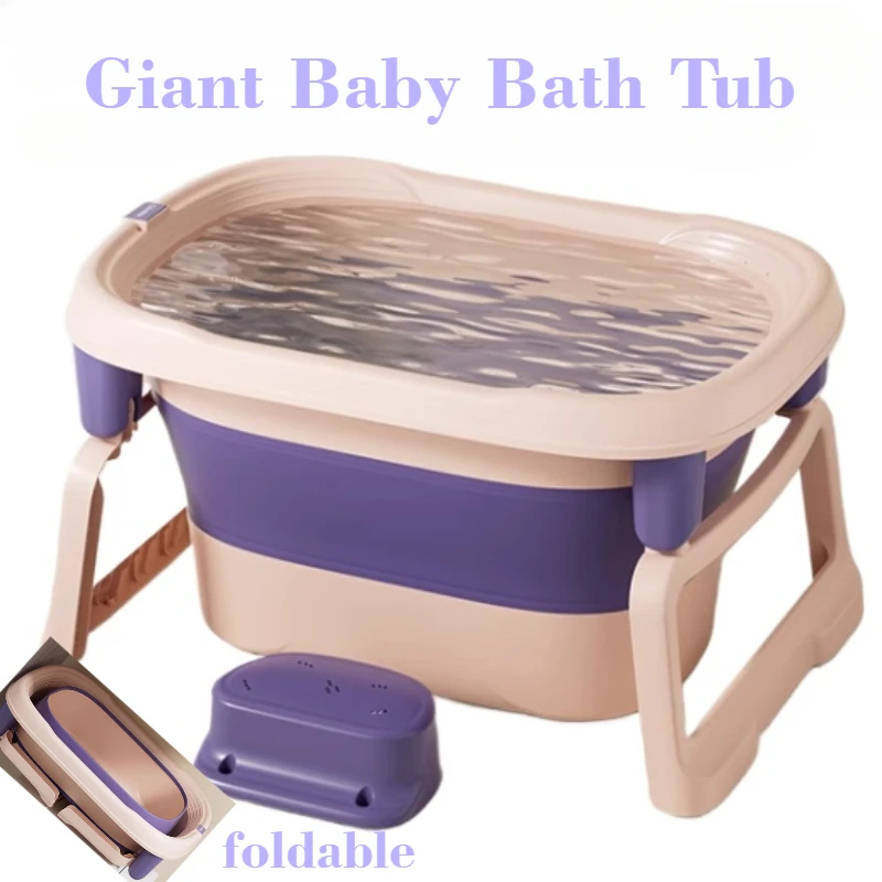 Lavabo de baño para bebé en cubo plegable grande